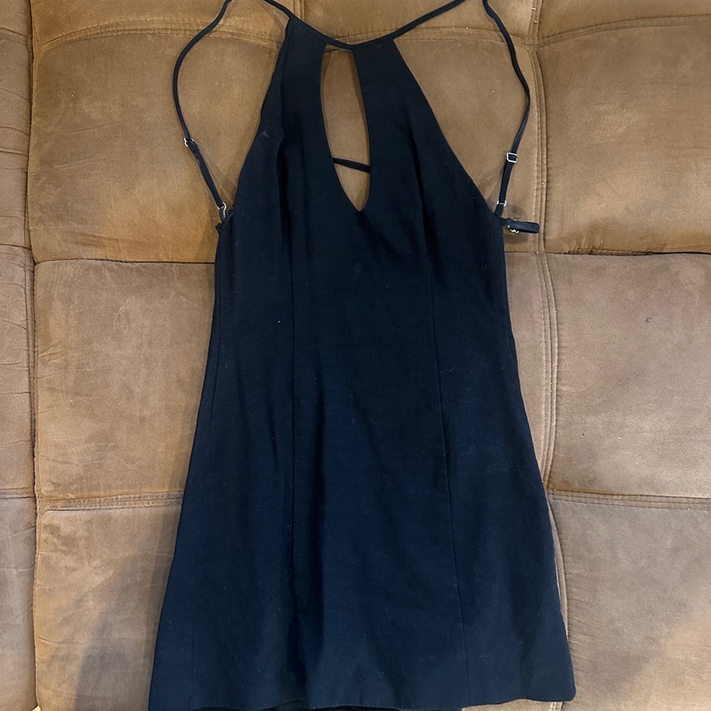 Chic Black Backless Dress